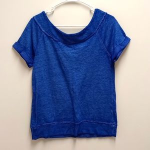 Maurices Burnwash Marilyn Neck Short-sleeve Sweatshirt